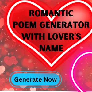 Romantic poem generator